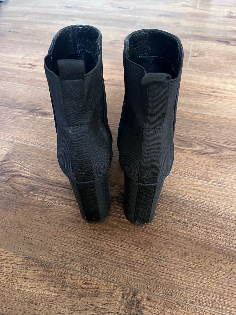 Black Women's Platform Ankle Boots - Mix No. 6 - Picture 2 of 5